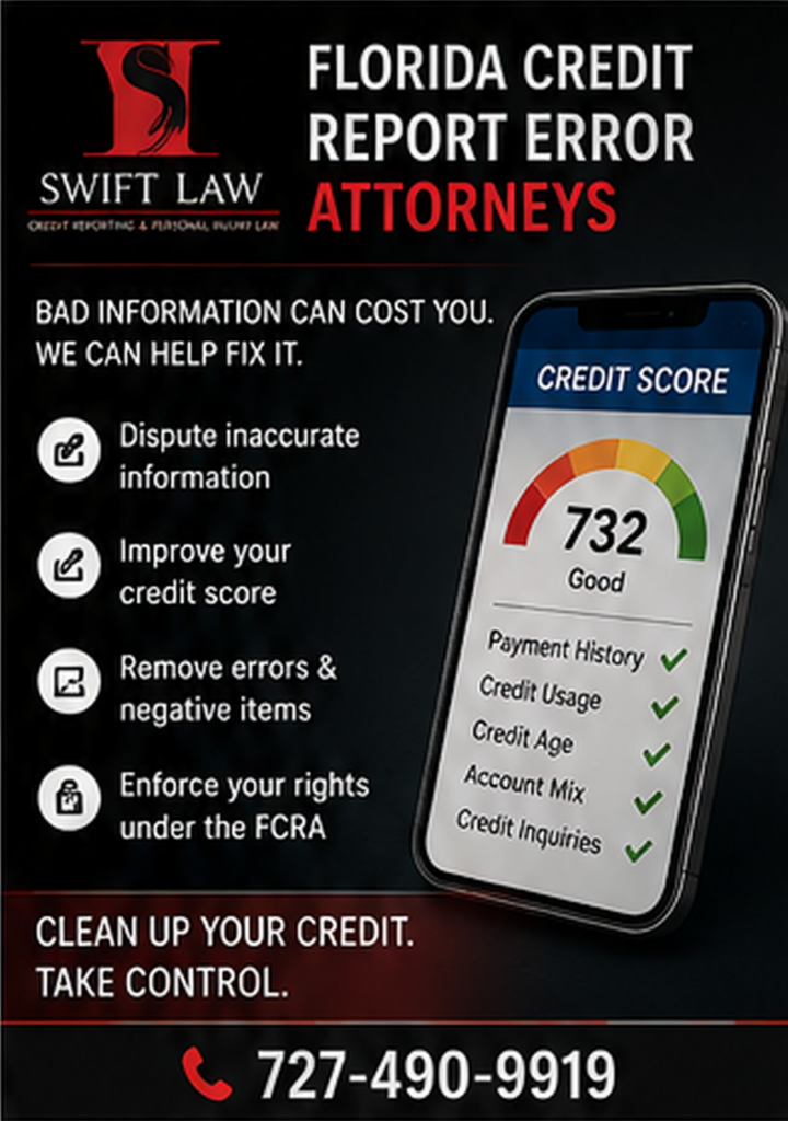 credit report error attorney infographic