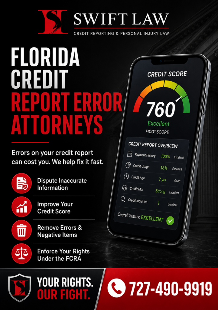 credit report error attorney infographic