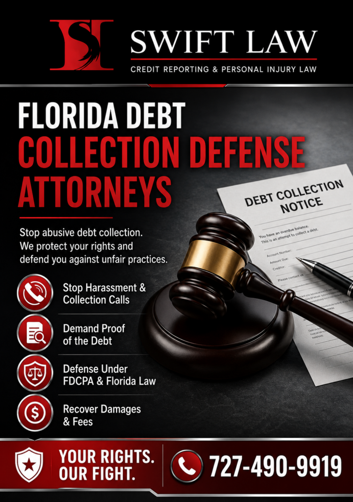 debt collection defense attorney infographic